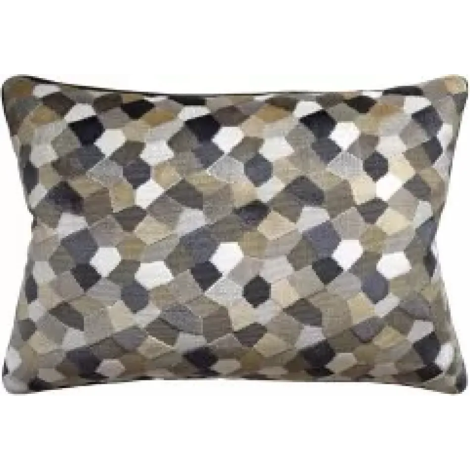 Modern Mosaic Sandstone 14 x 20 in Pillow