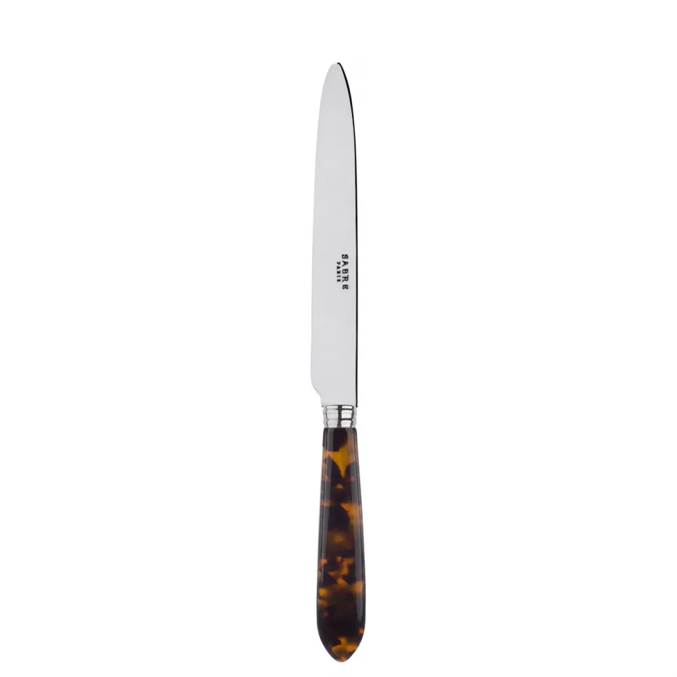 Faux Tortoise Dinner Knife 9.25"