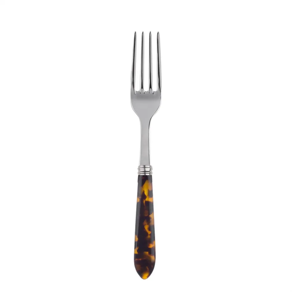 Faux Tortoise Salad Fork 7.5"