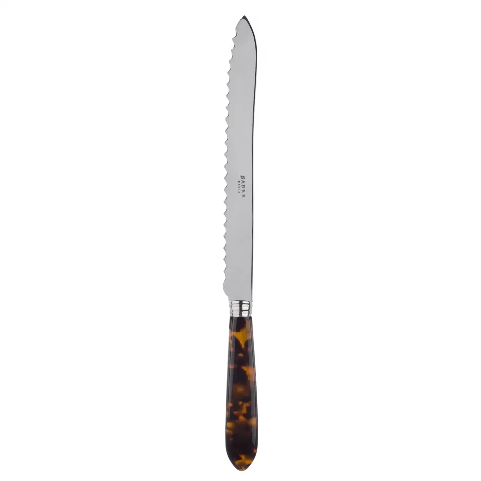 Faux Tortoise Bread Knife 11"