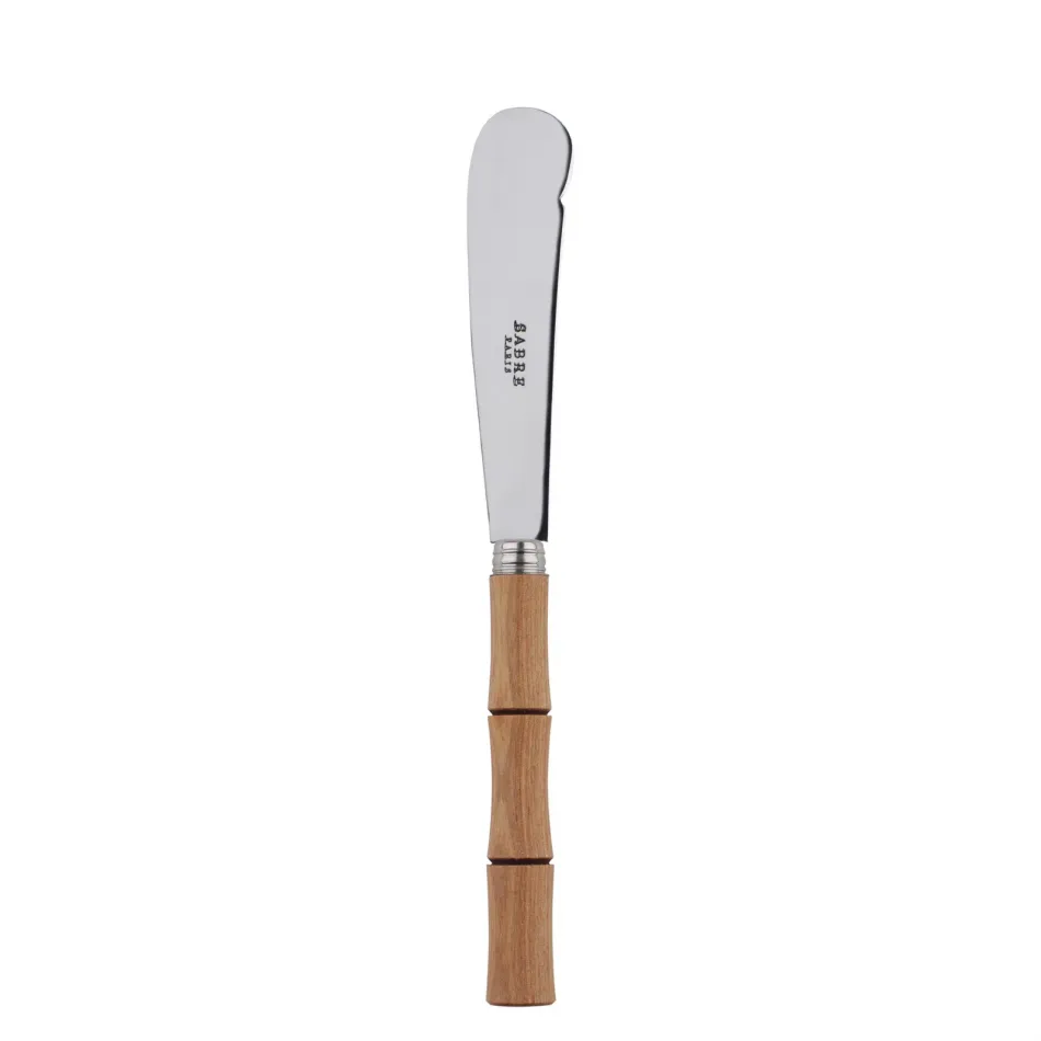 Bamboo Light Wood Butter Knife 7.75"