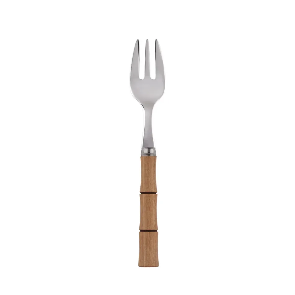 Bamboo Light Wood Oyster Fork 6"