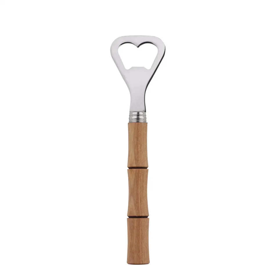 Bamboo Light Wood Bottle Opener 6.25"