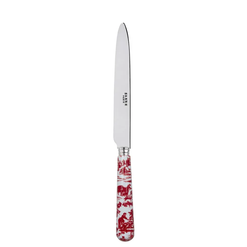 Toile De Jouy Red Dinner Knife 9.25"