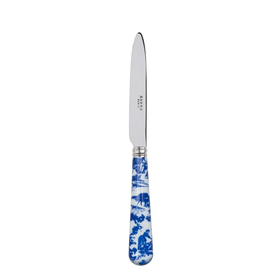 Toile De Jouy Blue Dessert Knife 8"