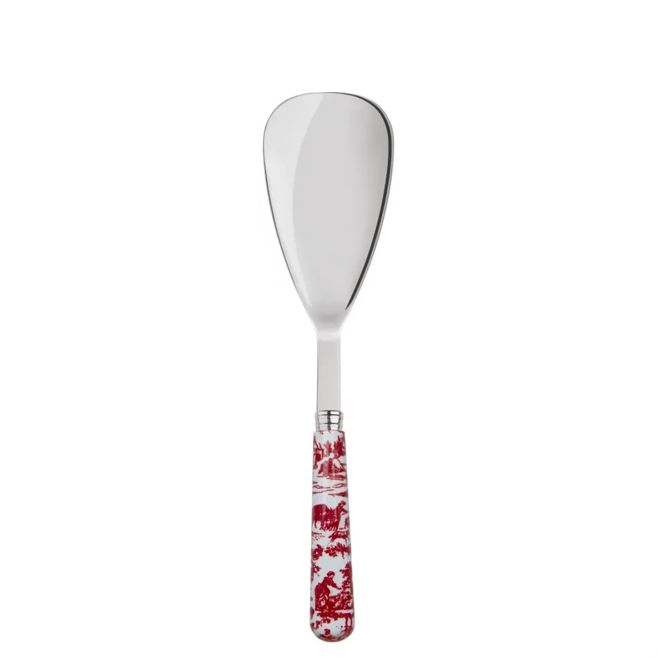 Toile De Jouy Red Rice Serving Spoon 10"