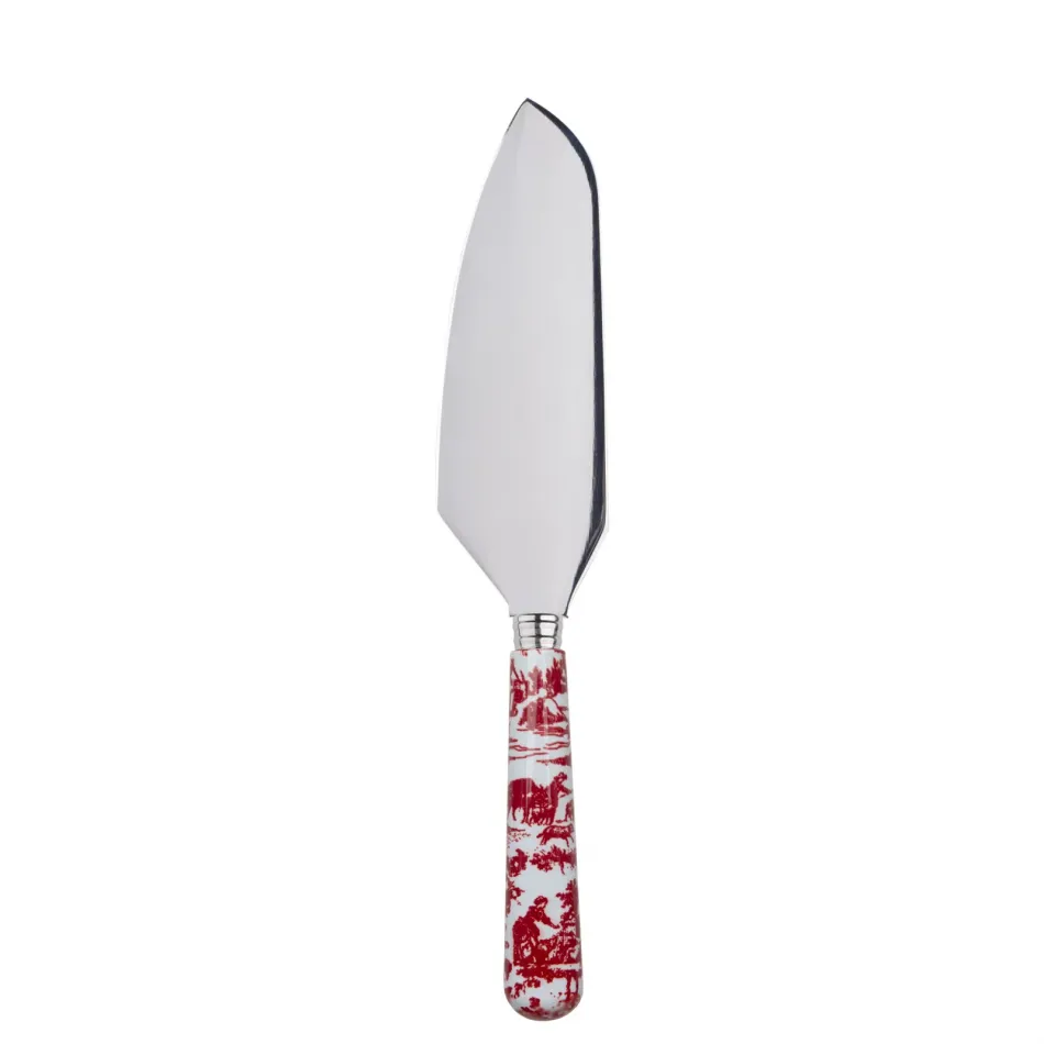 Toile De Jouy Red Pie Server 10"