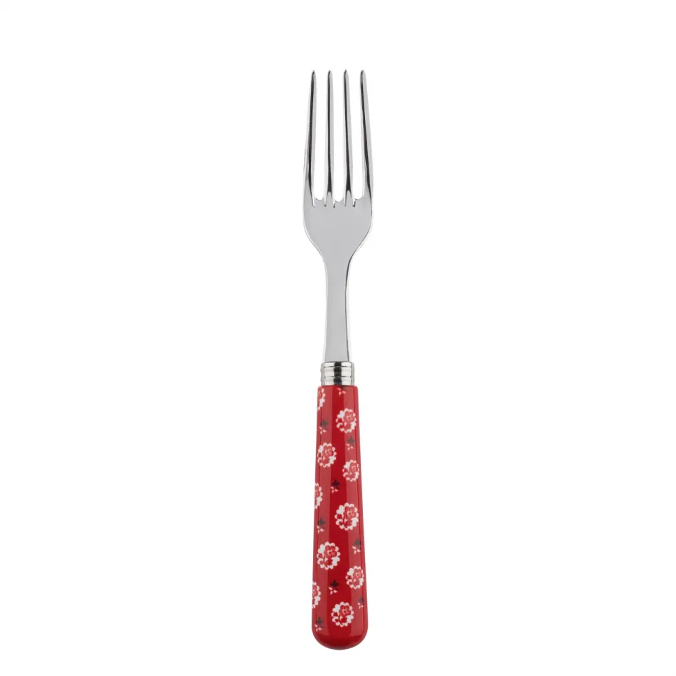 Provencal Red Dinner Fork 8.5"