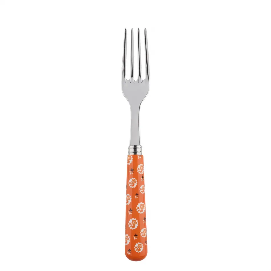Provencal Orange Dinner Fork 8.5"