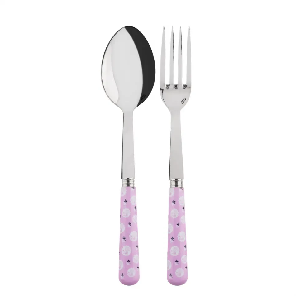 Provencal Pink 2-Pc Serving Set 10.25" (Fork, Spoon)