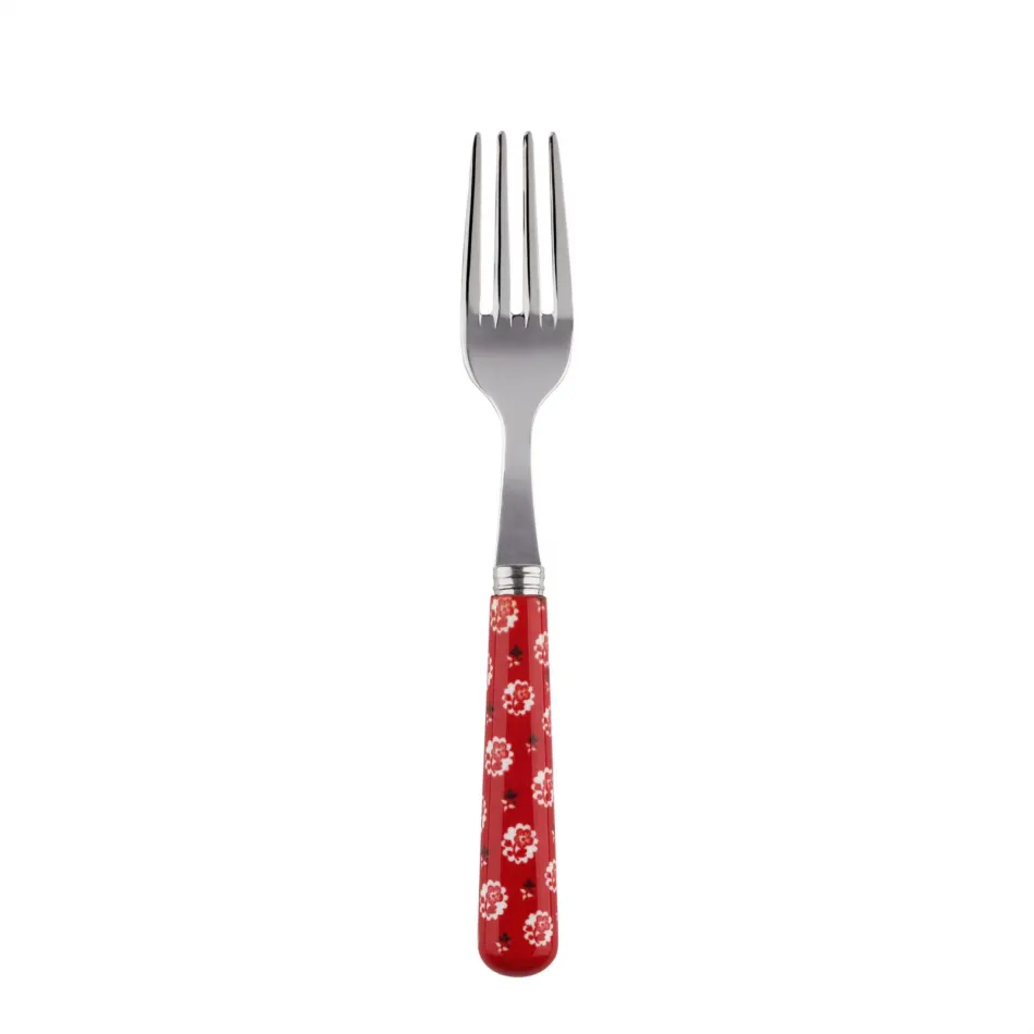 Provencal Red Cake Fork 6.5"