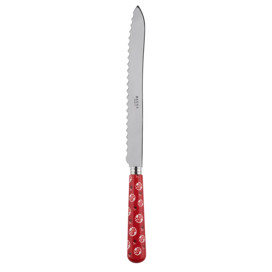 Provencal Red Bread Knife 11"