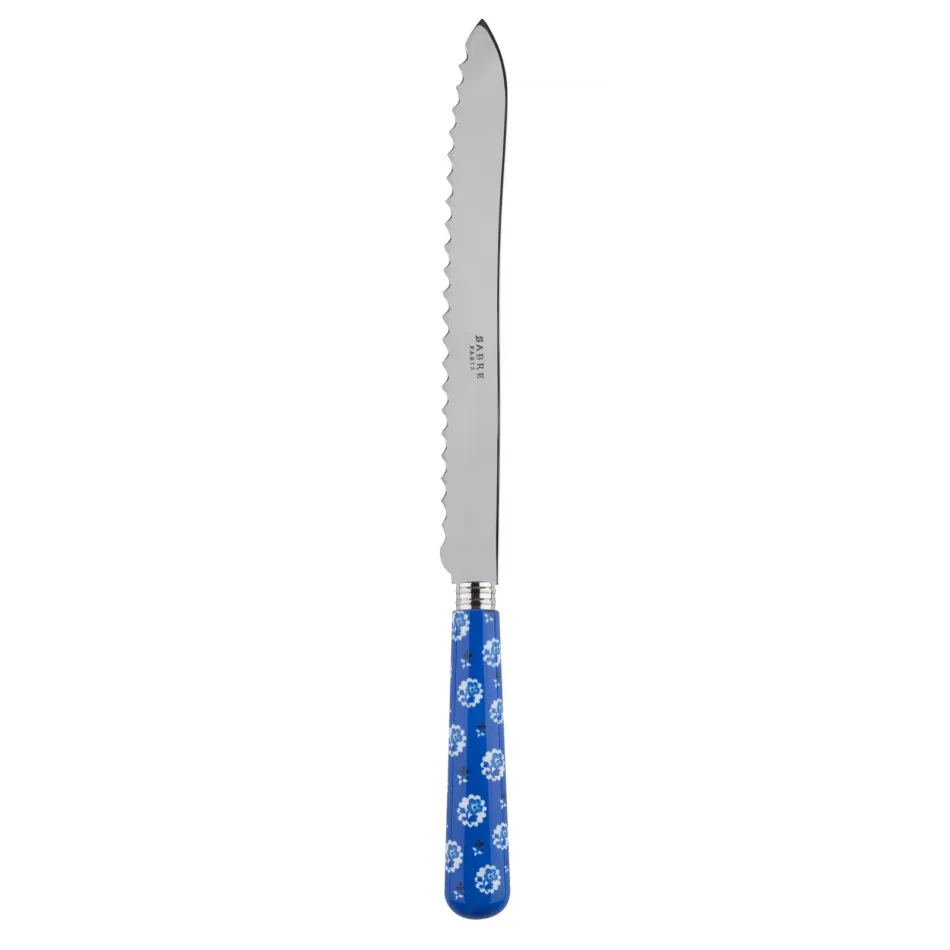 Provencal Lapis Blue Bread Knife 11"