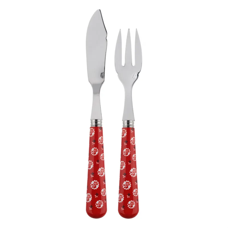 Provencal Red Fish Set 8.25" (Knife, Fork)