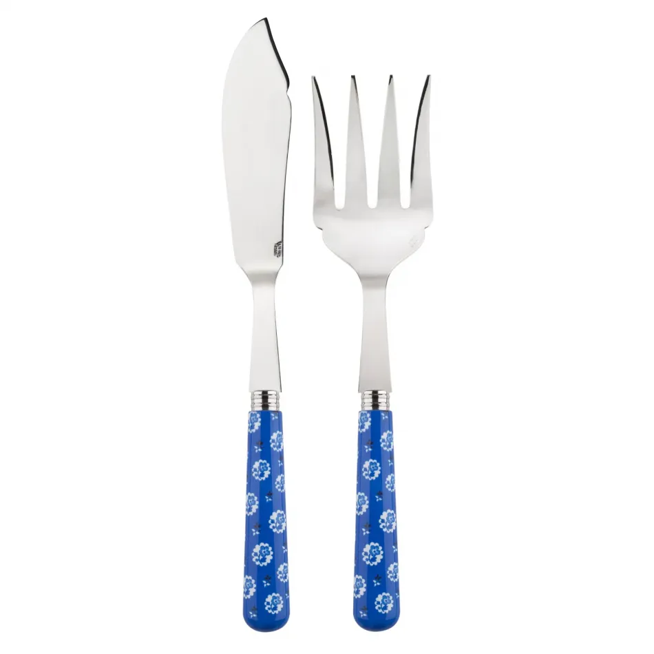 Provencal Lapis Blue 2-Pc Fish Serving Set 11" (Knife, Fork)