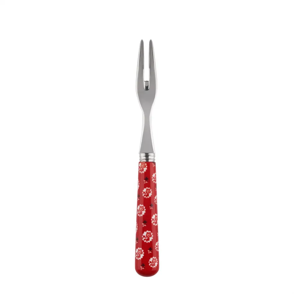 Provencal Red Cocktail Fork 5.75"