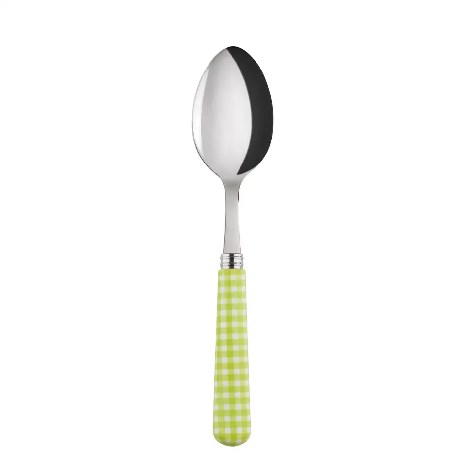 Gingham Lime Soup Spoon 8.5"