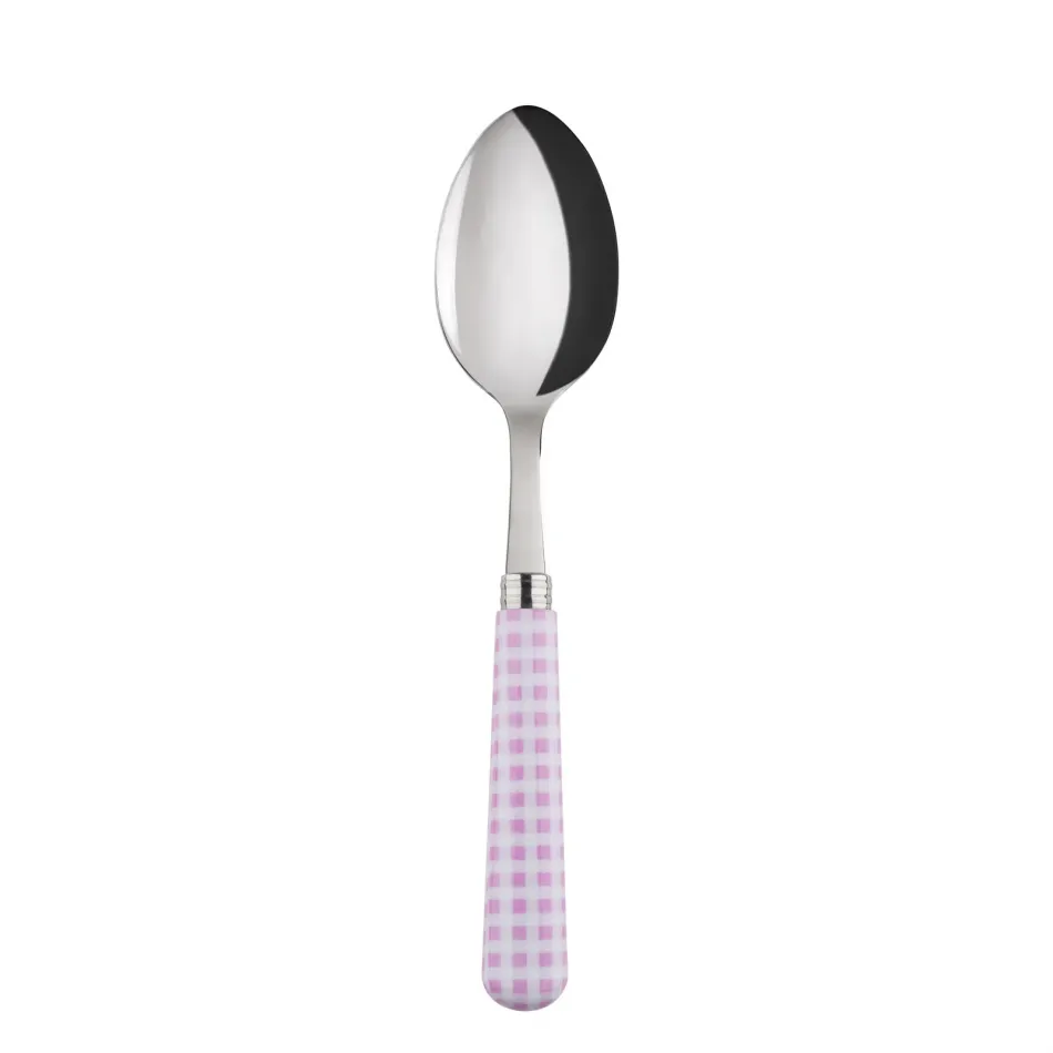 Gingham Pink Soup Spoon 8.5"