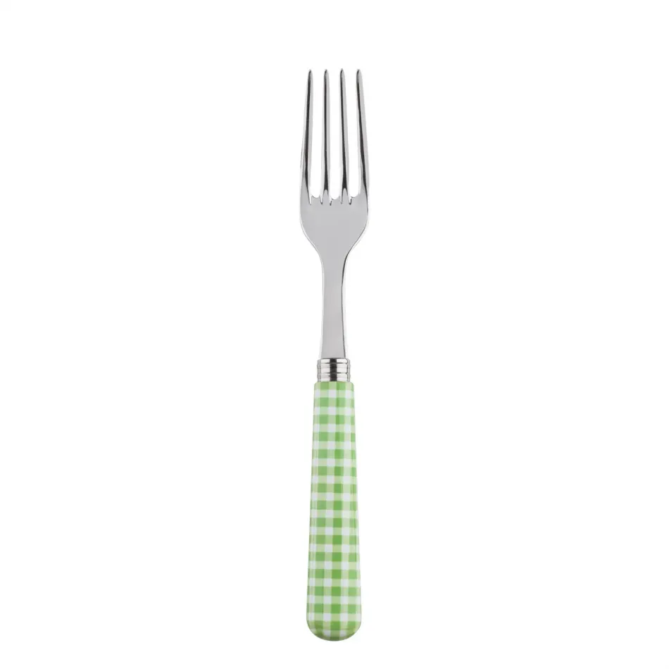 Gingham Garden Green Dinner Fork 8.5"