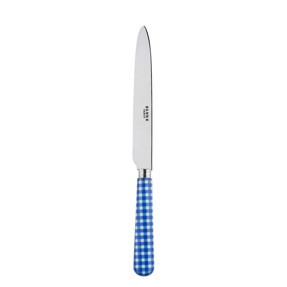 Gingham Lapis Blue Dinner Knife 9.25"