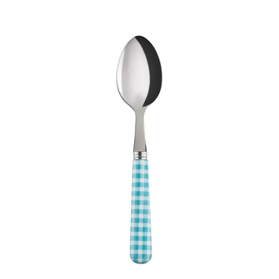 Gingham Turquoise Teaspoon 6"