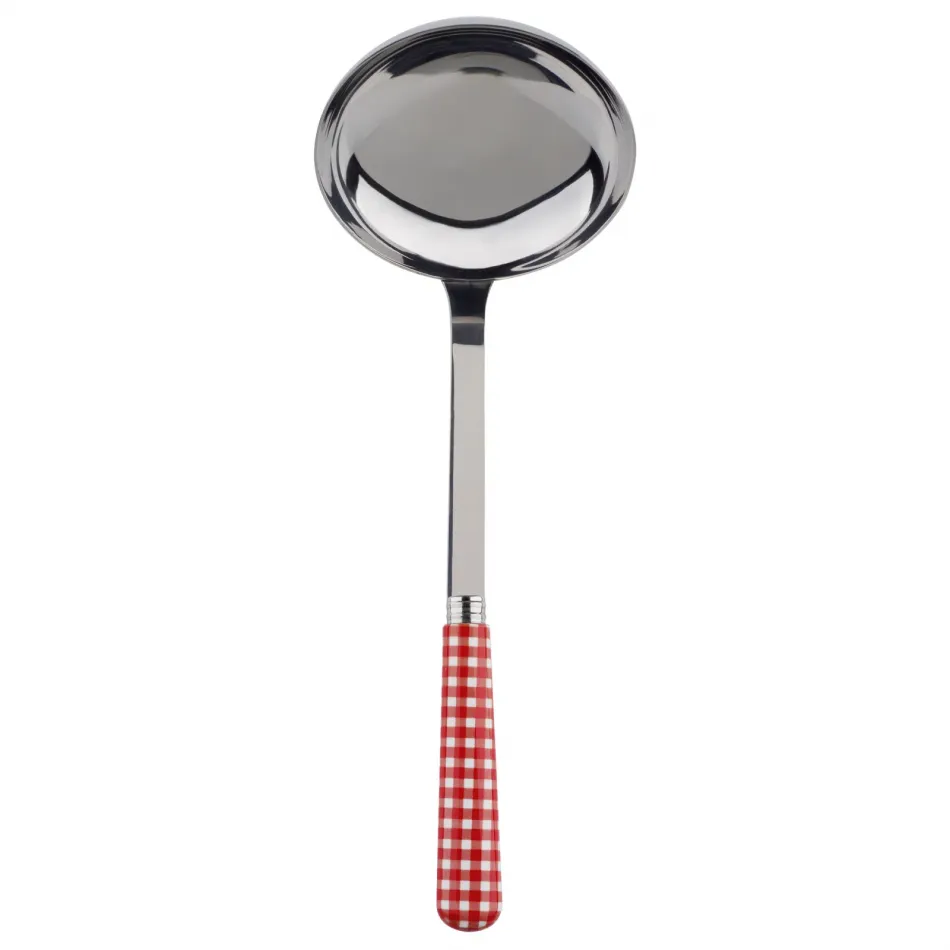 Gingham Red Ladle 10.5"