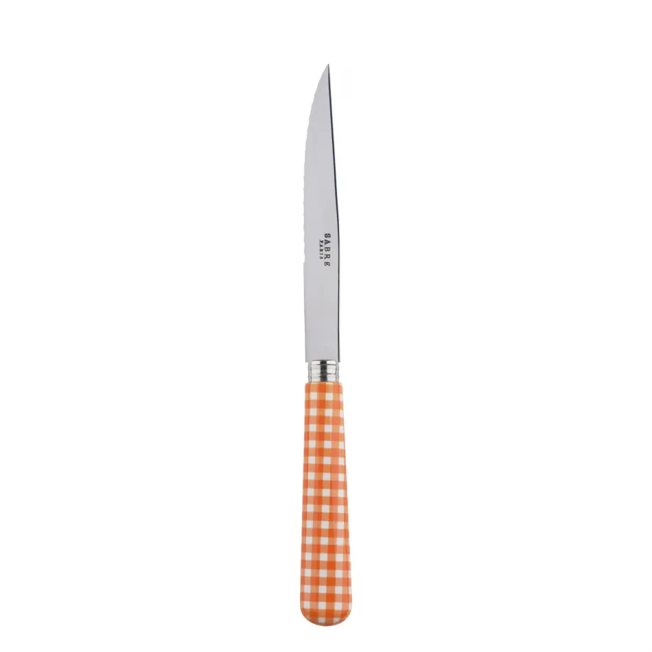 Gingham Orange Steak Knife 9"