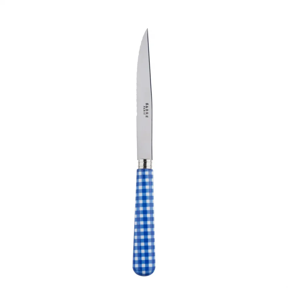 Gingham Lapis Blue Steak Knife 9"