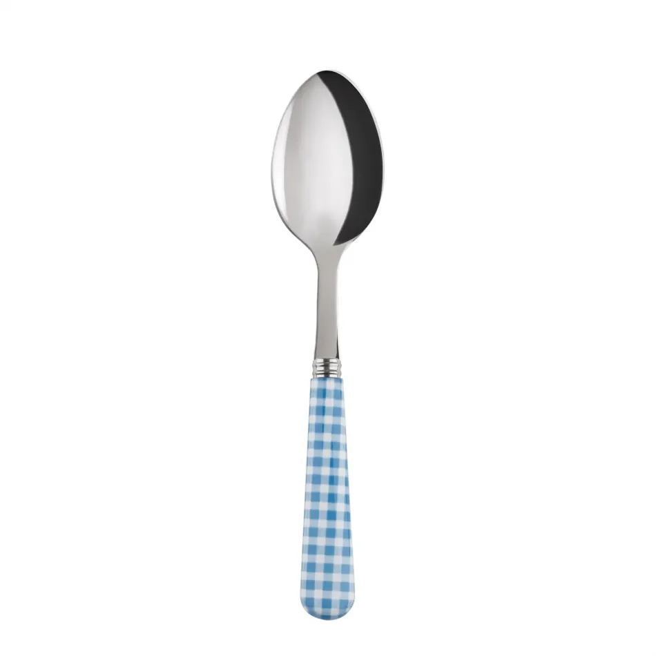 Gingham Light Blue Dessert Spoon 7.5"