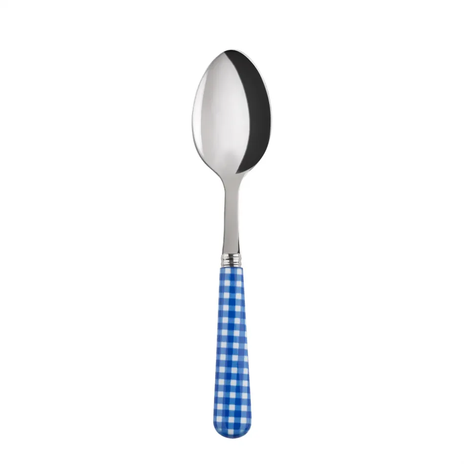 Gingham Lapis Blue Dessert Spoon 7.5"