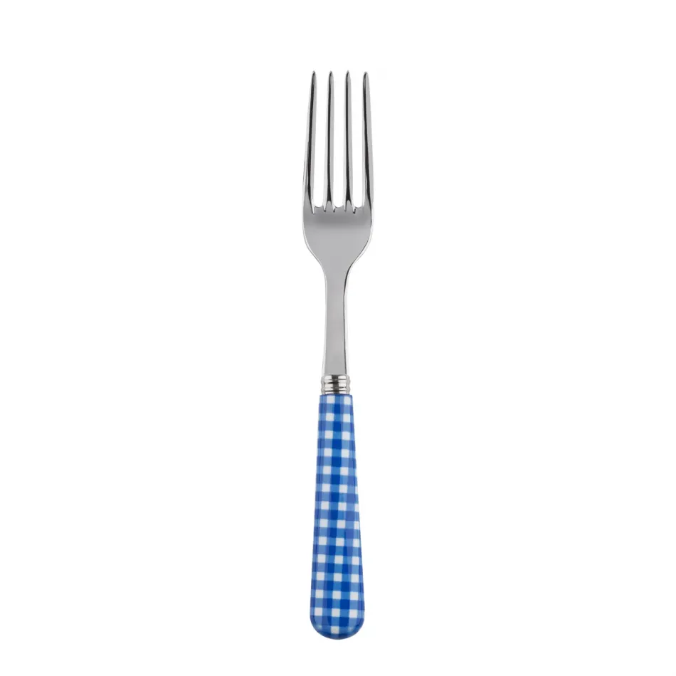 Gingham Lapis Blue Salad Fork 7.5"