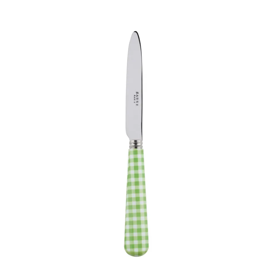 Gingham Garden Green Dessert Knife 8"