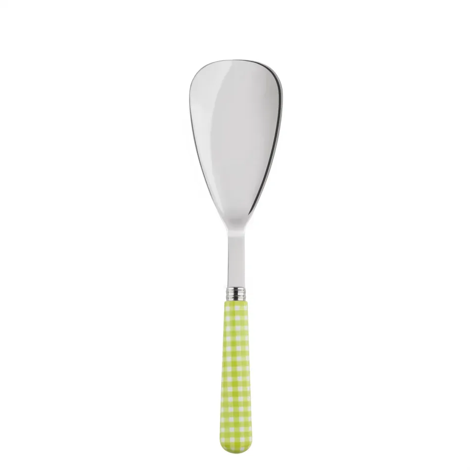 Gingham Lime Rice Serving Spoon 10"