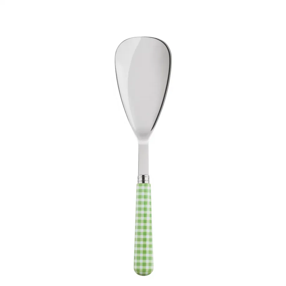 Gingham Garden Green Rice Serving Spoon 10"