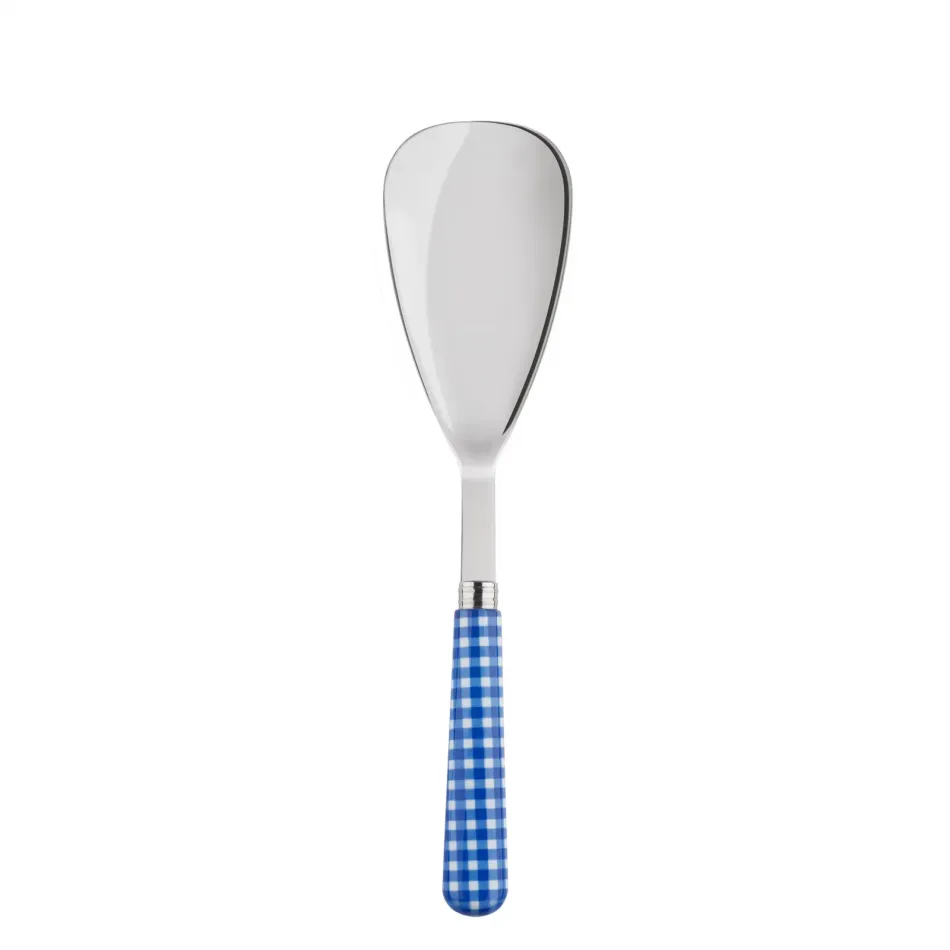 Gingham Lapis Blue Rice Serving Spoon 10"