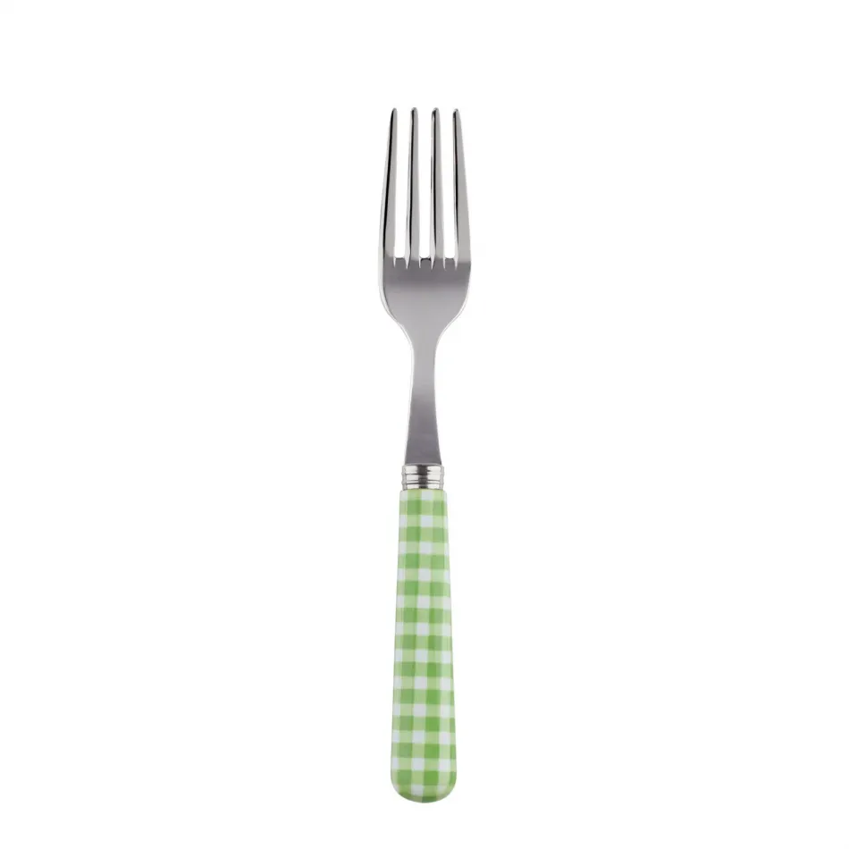 Gingham Garden Green Cake Fork 6.5"