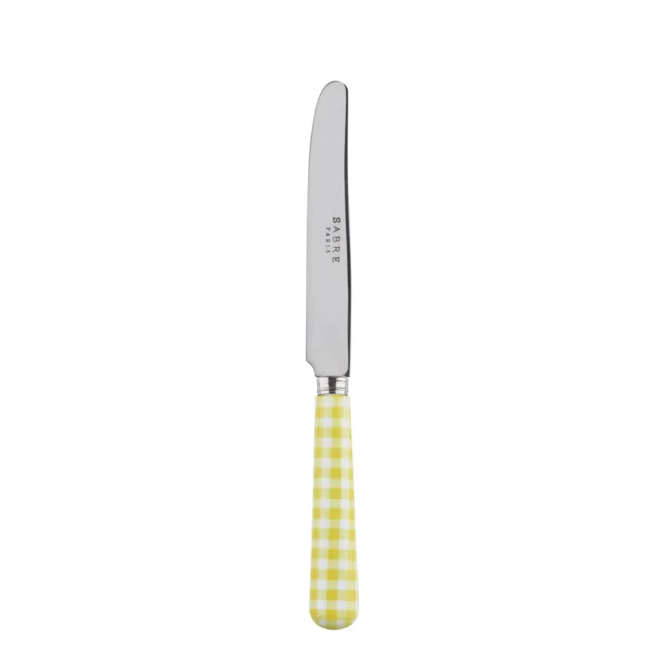 Gingham Yellow Breakfast Knife 6.75"