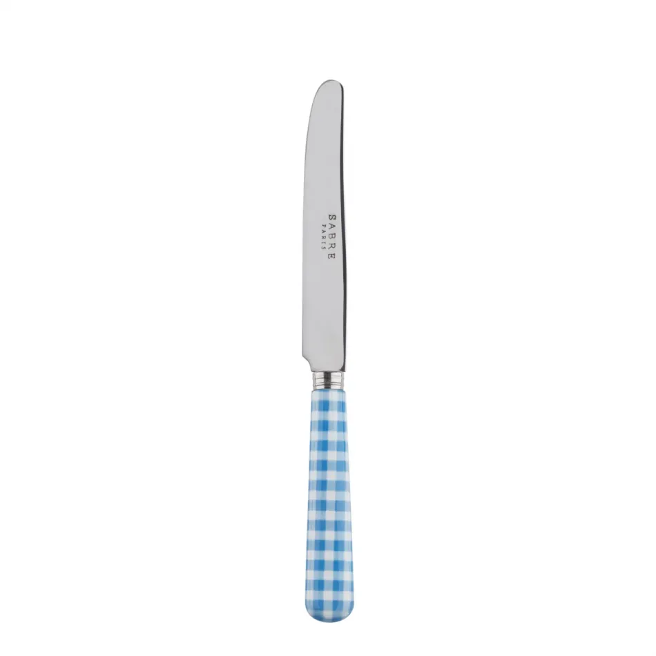 Gingham Light Blue Breakfast Knife 6.75"