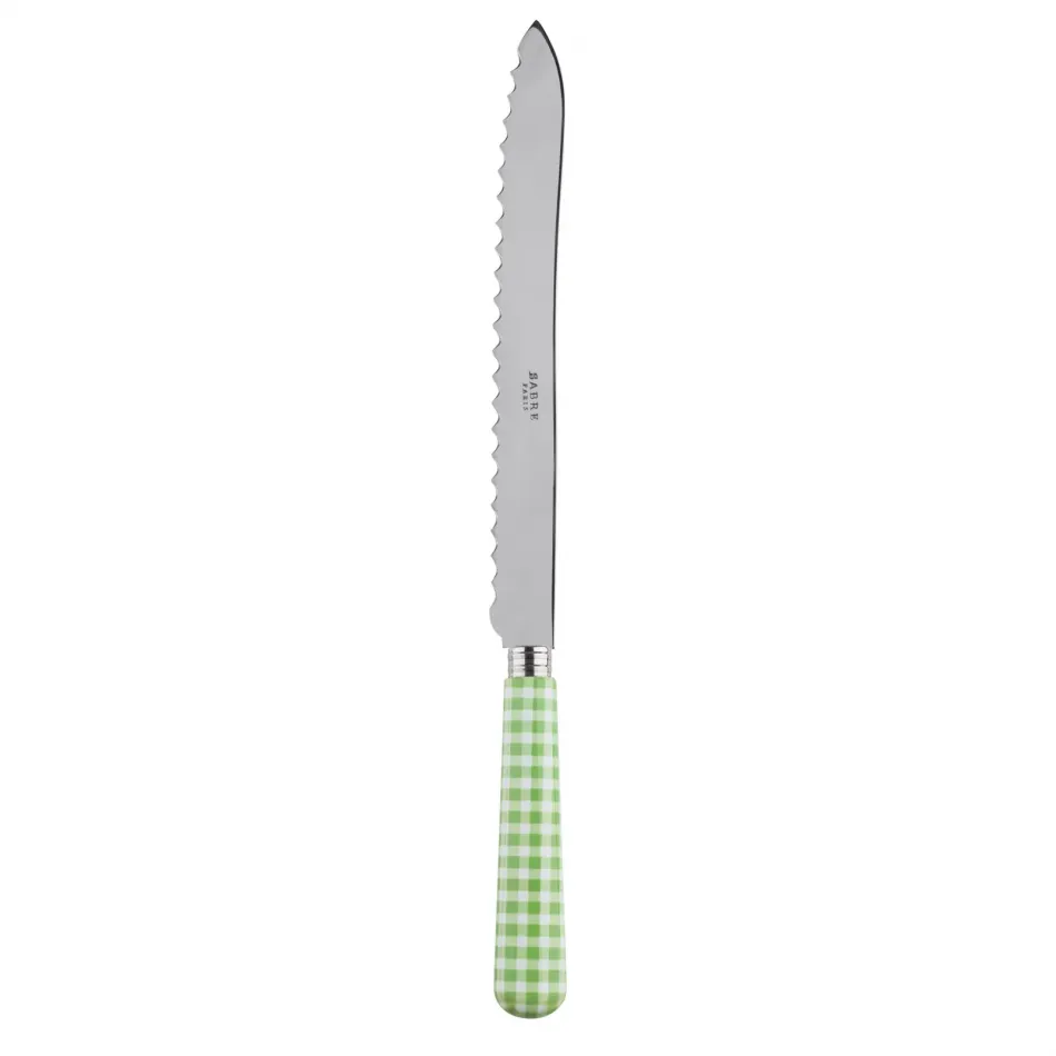 Gingham Garden Green Bread Knife 11"