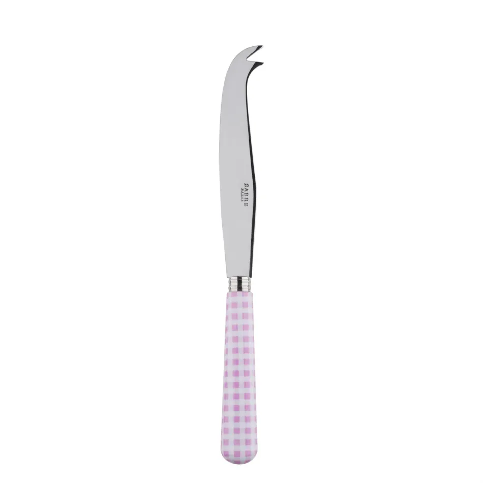 Gingham Pink Large Cheese Knife 9.5"