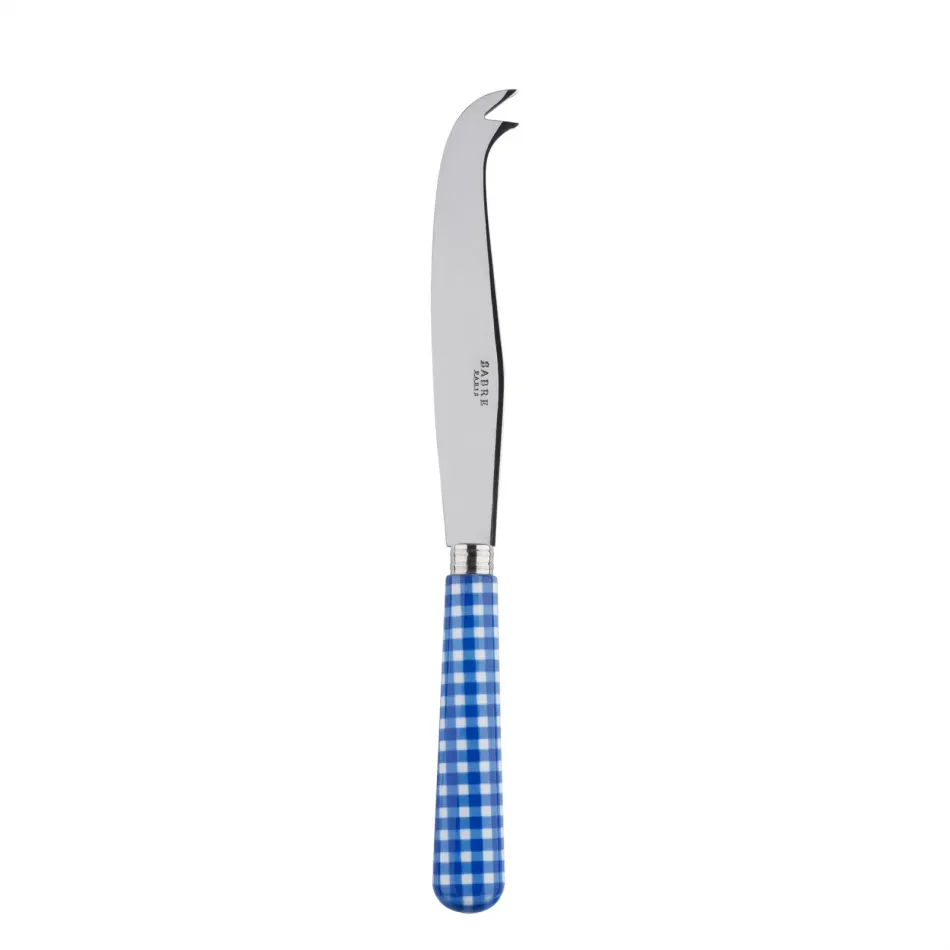 Gingham Lapis Blue Large Cheese Knife 9.5"