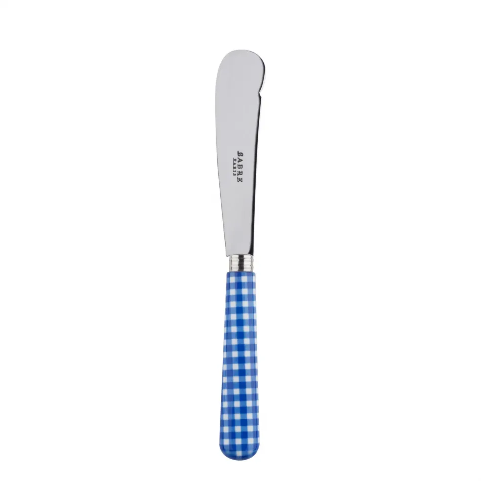 Gingham Lapis Blue Butter Knife 7.75"