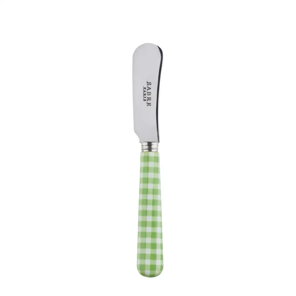 Gingham Garden Green Butter Spreader 5.5"