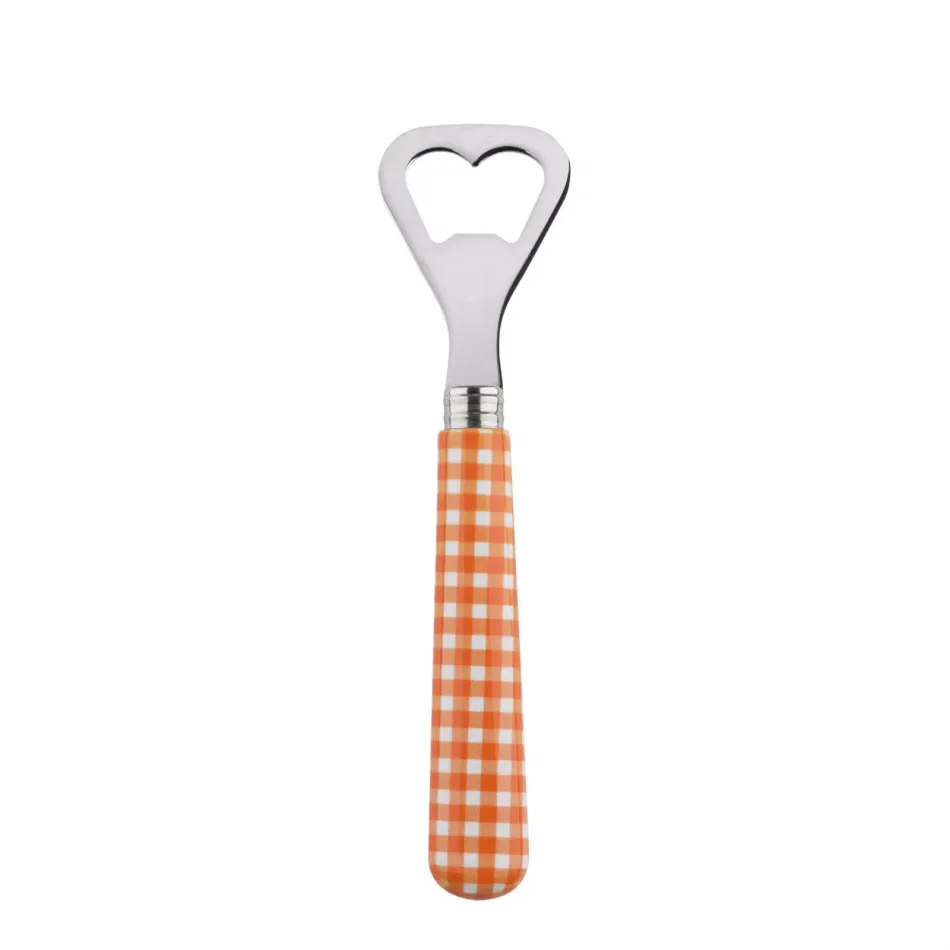 Gingham Orange Bottle Opener 6.25"