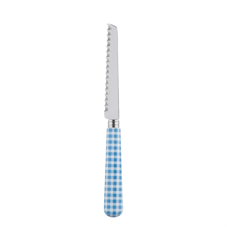 Gingham Light Blue Tomato Knife 8.5"