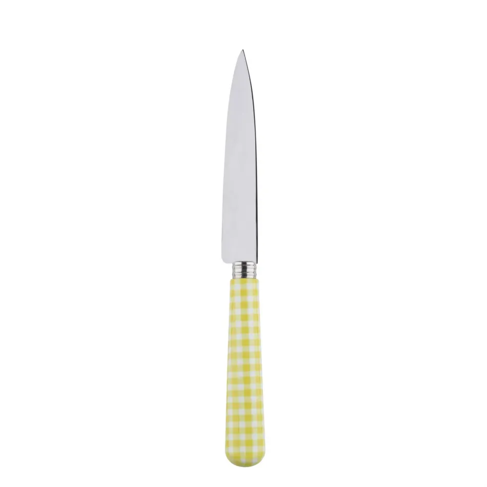 Gingham Yellow Kitchen Knife 8.25"