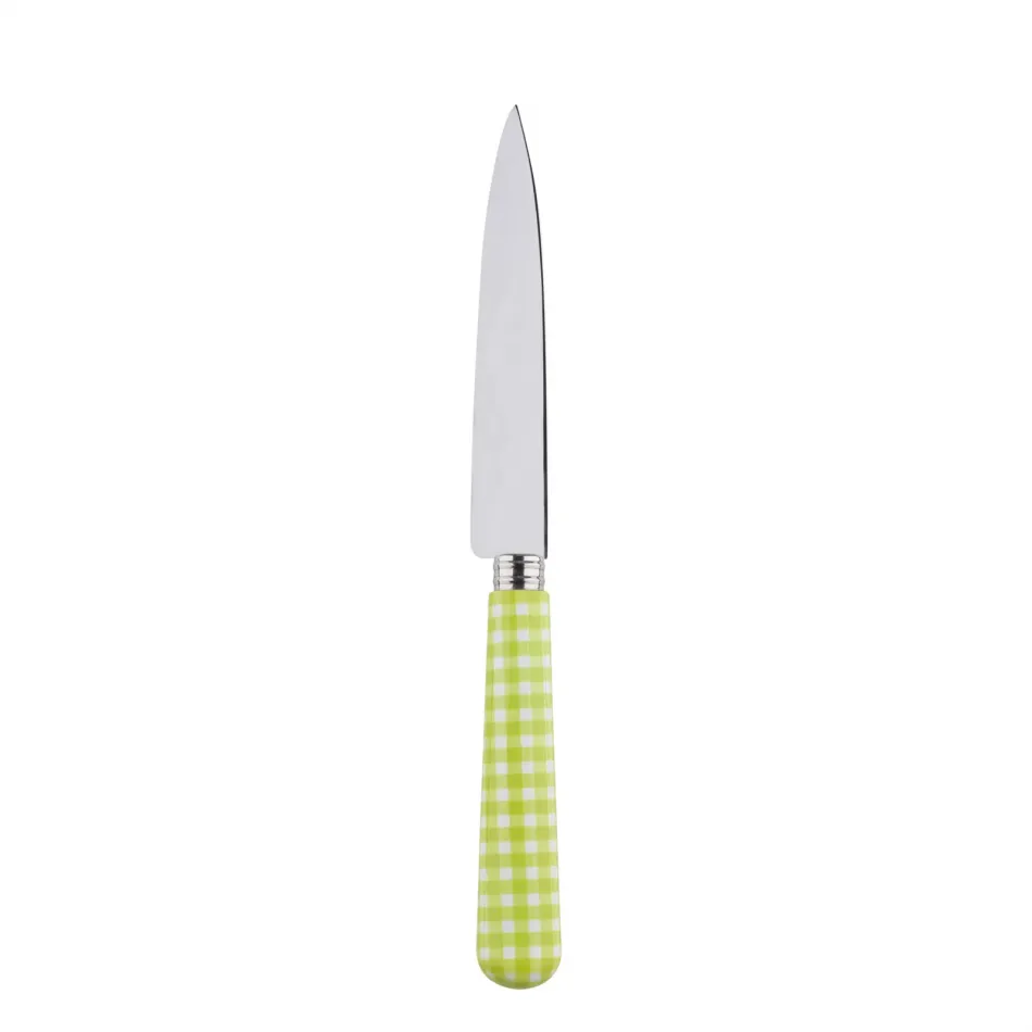 Gingham Lime Kitchen Knife 8.25"