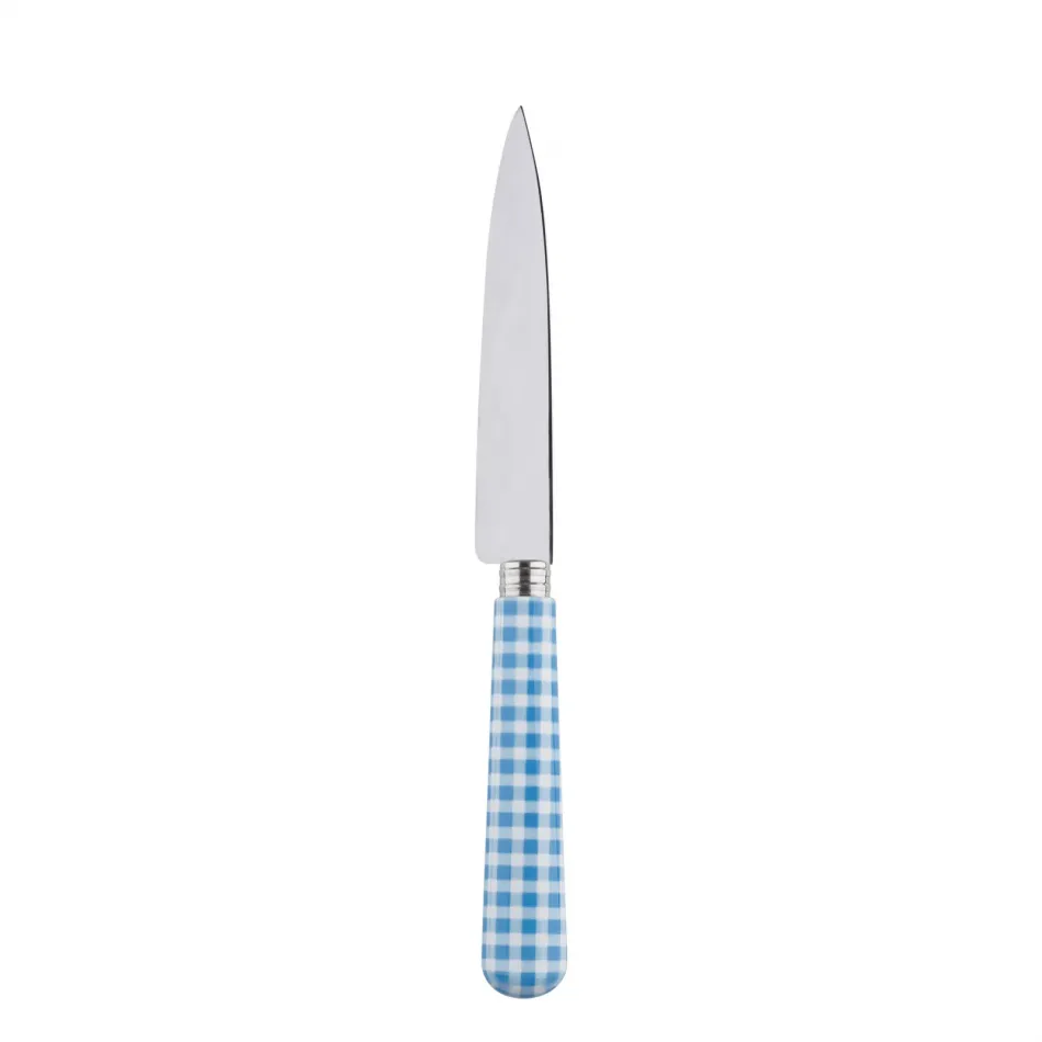 Gingham Light Blue Kitchen Knife 8.25"