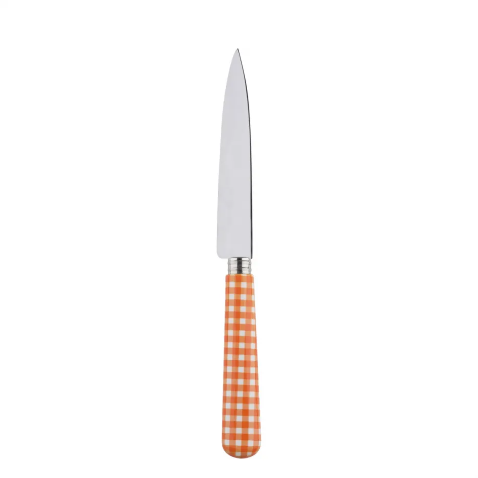 Gingham Orange Kitchen Knife 8.25"