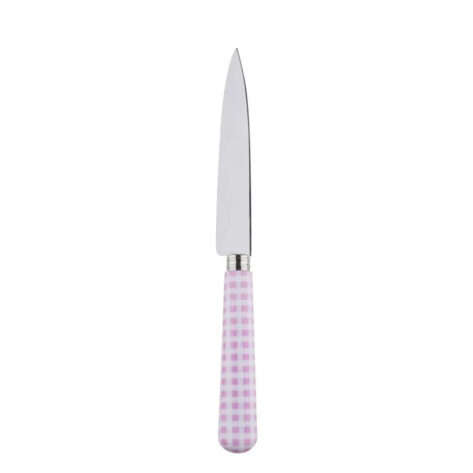 Gingham Pink Kitchen Knife 8.25"